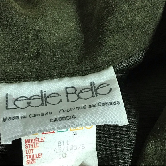 Leslie belle vintage green suede-like jacket - Picture 6 of 6